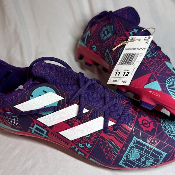NWT Adidas Gamemode Knit Firm Ground Soccer Cleats Men Size 11 Women Size 12 New - Picture 1 of 11